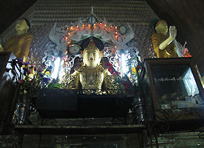 Internal view of the church-liked Buddhist Temple