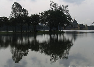 Kandawgyi Royal lake view, Yangon, Myanmar