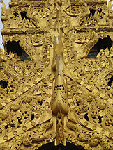 Details of buildings at Sule Pagoda, Yangon, Myanmar