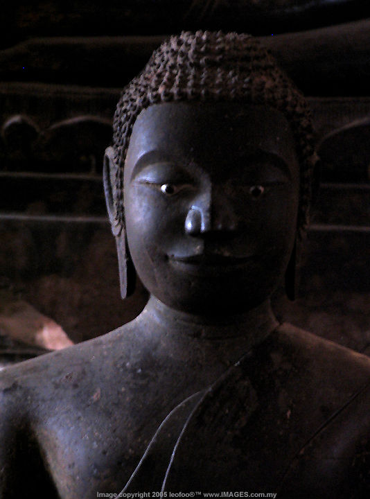 Lord Buddha Image in Khmer Style at National Museum of Cambodia