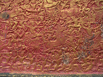 Wall picture at Wat Phnom (link to 288k detailed view)