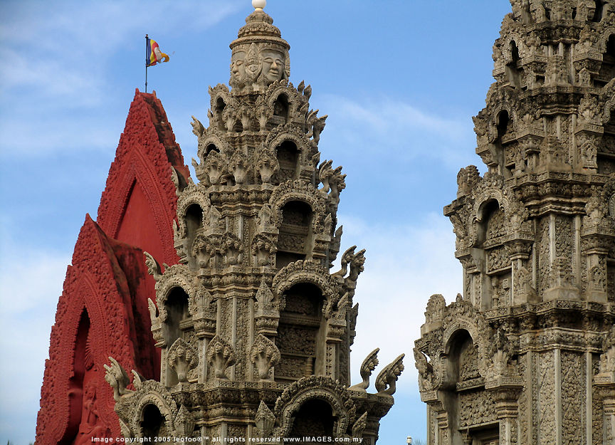A Typical Cambodian Wat/Temple in Phnom Penh City centre