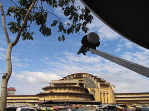 Inside a Buddhist squarter in Cambodia