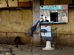 Old French Colonial stype building in Cambodia