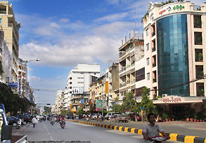 Main Business District of Phnom Pehn City