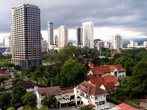 A photo of Exxon-mobile building at KLCC daylight