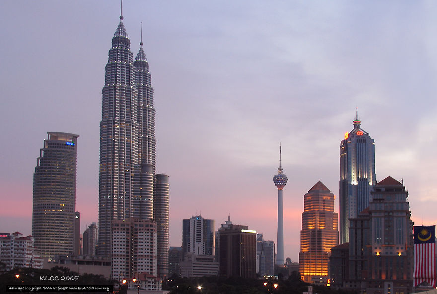 Another view of Petronas Twin Towers - KLCC from the highway