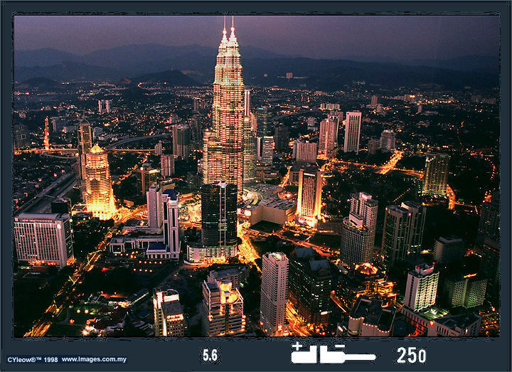 A great photo during evening at KLCC (Kuala Lumpur City Centre)