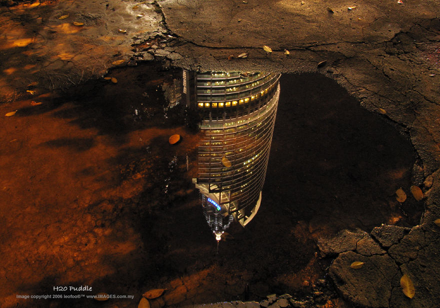 Water Reflection on Petronas Twin Towers, KLCC, 2006