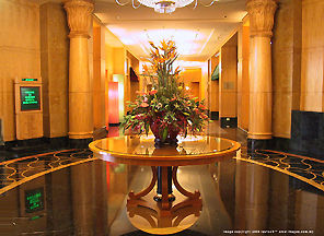 A photo of a typical Reception area of KL Manderin Oriental Hotel, KLCC