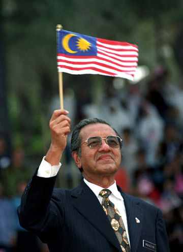 Tun Dr Mahathir during Merdeka day celebration