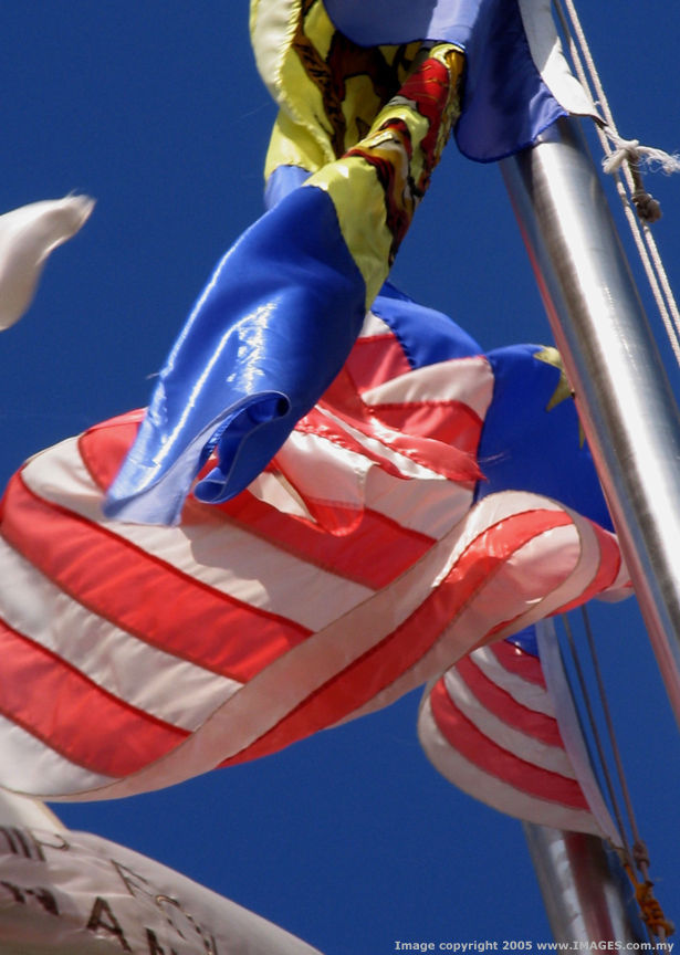 Malaysian Flag Abstract