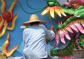 Old photo of a Buddhist Cave Temple, Ipoh, Peark, Malaysia Site LINK