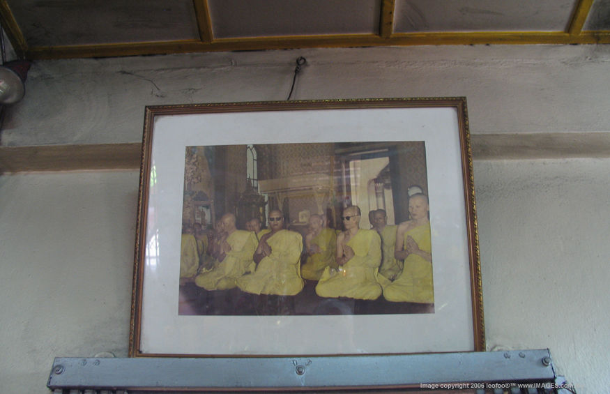 An old archived photo of thetemple abbots of Wat BUPPHARAM THAI BUDDHIST TEMPLE, Penang