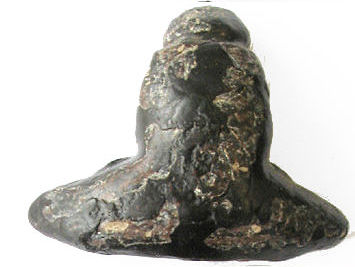 Votive Buddhist Amulet, Pidta (Pitta) by Tok Raja from Wat Utamaram, Bangsek District, Kelantan, Rear View A