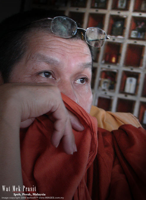 The Temple Abbot, Phra Acharn Charlie at Wat MekPrasit, A siamese Thai Buddhist Temple in Ipon City 