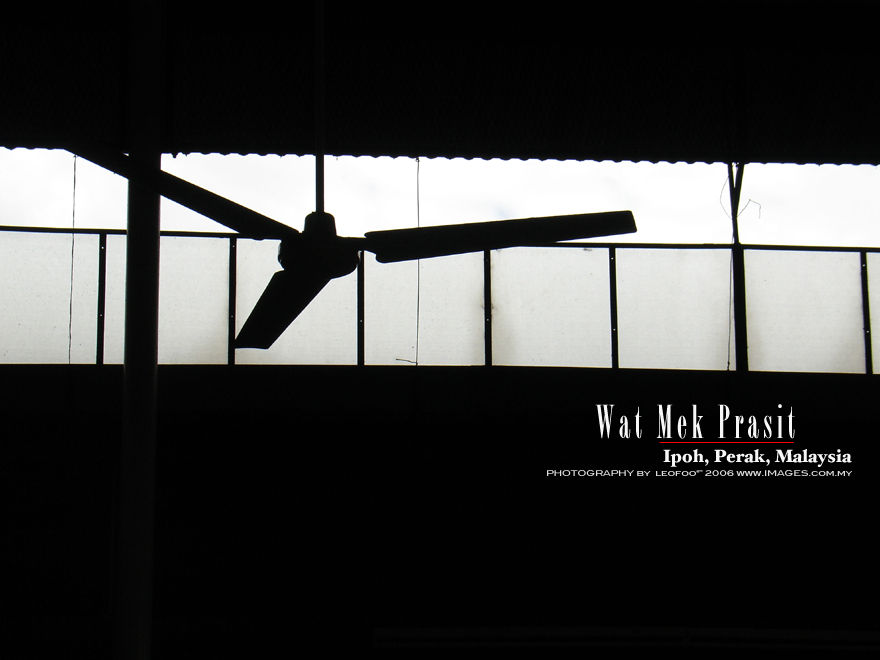 The reclining Buddha Image at Wat MekPrasit, A siamese Thai Buddhist Temple in Ipon City, Perak, Malaysia