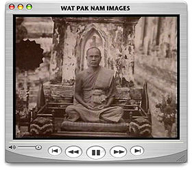 Sequence of old photo of the late abbot of Wat Pak Nam, Luang Phor Sodh