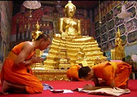 Wat Pak Nam Tour Entrance road reception