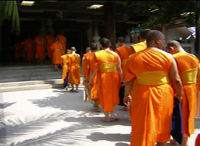 Wat Pak Nam Tour Entrance Sign Board