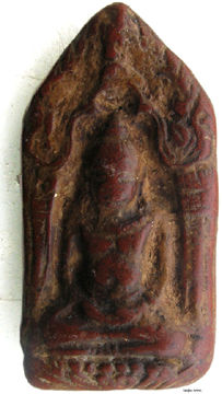 An antique piece of an old Jhok Lhun Phun (Caho Khun Phun) Buddhist amulet