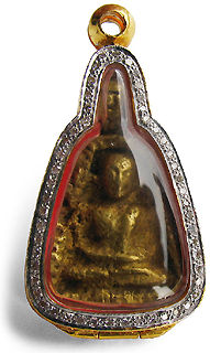 All luxurous outfit to frame an amulet, Northern Thailand