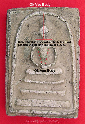 Soomdej/ Soomdet WRK Thai Buddhist amulets identificatio - ok vee body