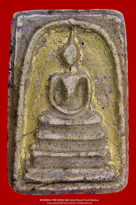 A collectible, rare piece of Soomdej / soomdet Wat Rakhang Pim  Song Nah (2nd Set) Front view