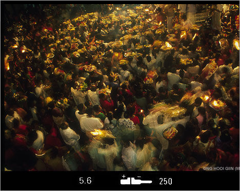 Inside the shrine at Batu Caves during the Thaipusam festival
