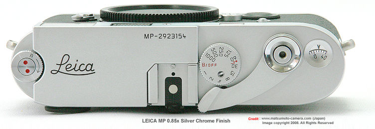 Leica MP 0.85x Silver Chrome Finish top plate