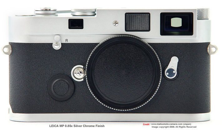 Leica MP 0.85x Silver Chrome Finish front view