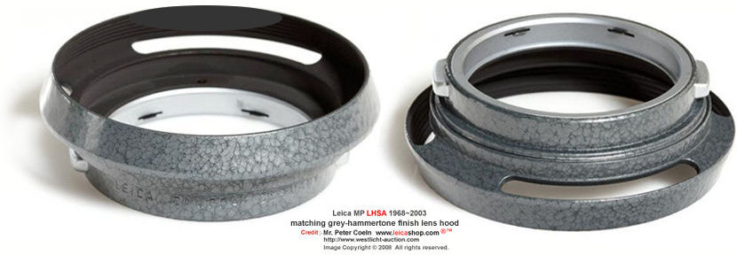 matching gray color hammertone finishing Lens hood for Leica MP LHSA 1968~2003 Special Edition model