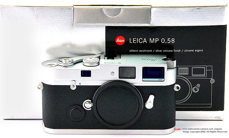 A LEICA MP 0.58 Silver chrome finishing model, sold in Japan. 