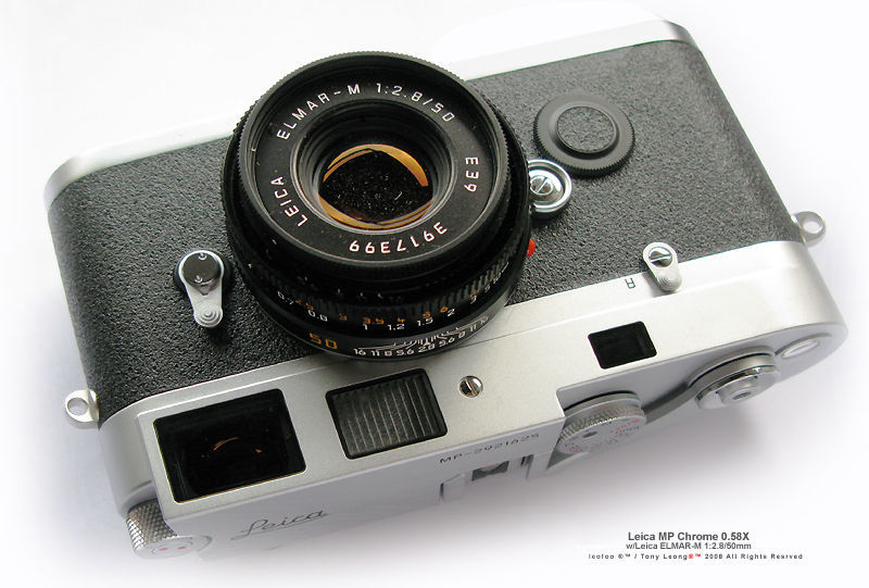  Leica MP chrome 0.58x finder model, 2003 with Leica ELMAR-M 50mm f/2.8