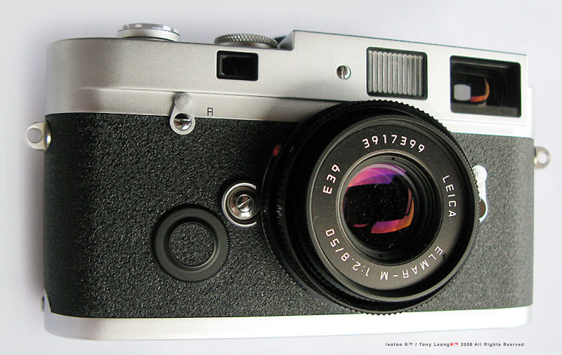 Leica MP 0.58x finder model with Leica Elmar-M 1:2.8 f=50mm lens 