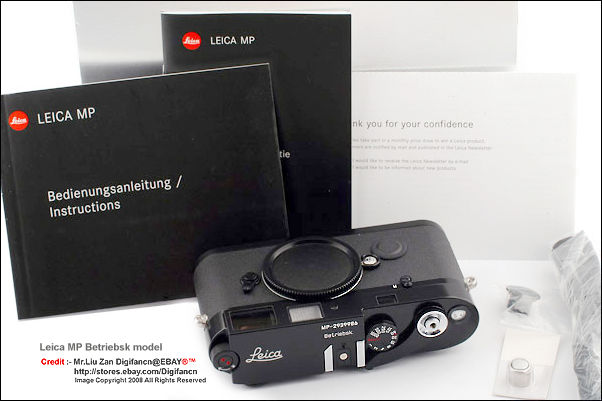 Leica MP Betriebsk 0.72x Black Paint outfit