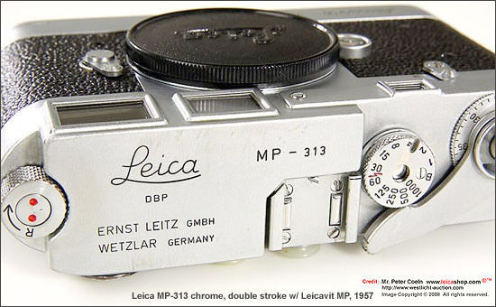 Top plate of a LEICA MP