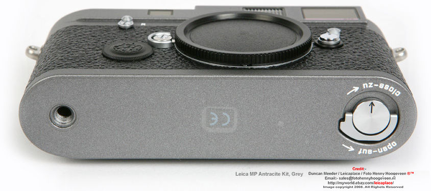 Base plate of Leica MP Anthracite special-edition model