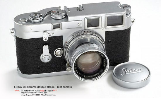 A rare, un numbered Leica M3 with early protoype features in 1954
