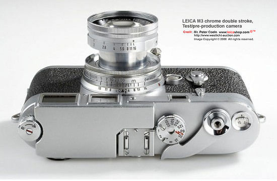 Leica M3 chrome, Prototype/Test/Pre-launch Model. Year: 1954