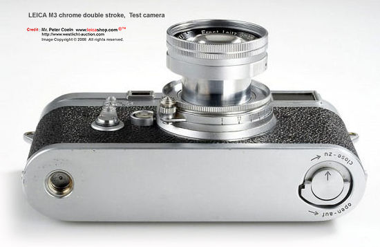 Base section of a Leica M3 chrome, Prototype/Test/Pre-launch Model 