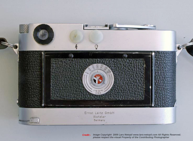 Rear Section view of Leica MP No. 288 used by Alfred Eisenstaedt, image prepared by LARS Netopil