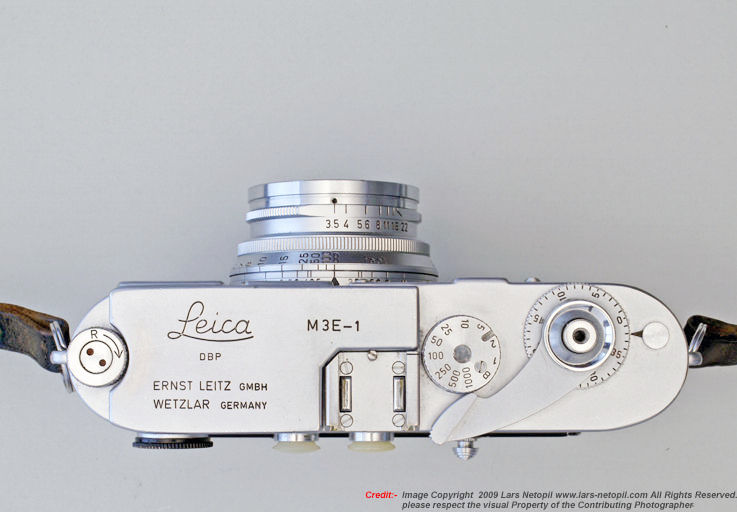 Top plate view of Leica  M3 E1 