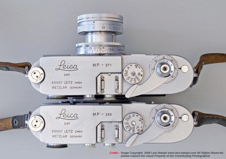 Leica MP 271 & No. 288 used by Eisenstaedt  Image prepared by LARS Netopil 