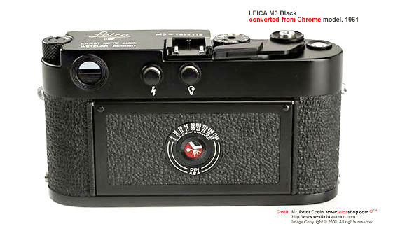 Rear section of a A high quality conversion work of a M3 black from chrome body, 1961