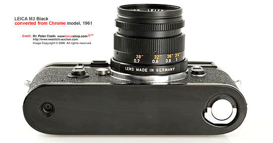 Base plate of a converted M3 black from chrome body, 1961