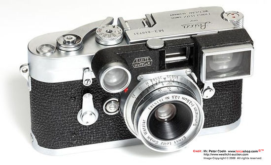 Basic double stroke M3 body with typically Leitz Canada ELC engravings, Summaron 3.5/3.5cm M3 