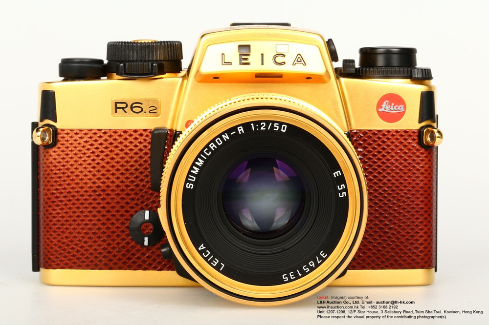 LEICA R6.2 Gold July 1, 1997 Hong Kong front view