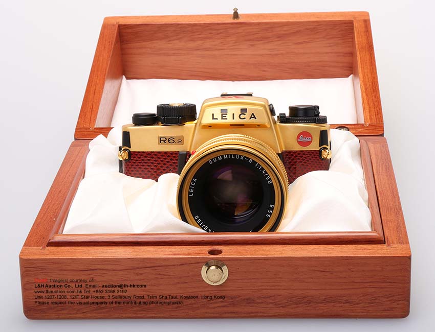 LEICA R6.2 Gold Plated Singapore 30th Anniversary of Independence 1955~1995 commemorative set with wooden box 