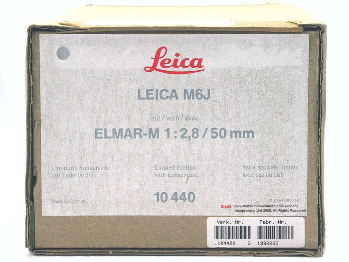 Original box and packaging